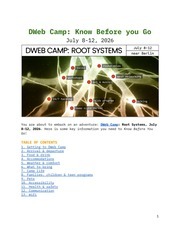 DWeb Camp 2026   Know Before You Go